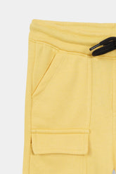 Boys yellow Six Pocket Cargo Shorts(Knee Length)